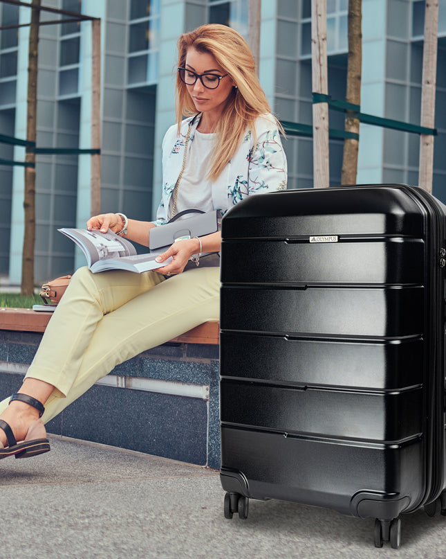 Olympus Artemis 28in Hard Shell Suitcase ABS+PC Jet Black