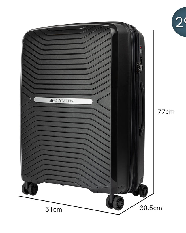 Olympus  Astra 29in Lightweight Hard Shell Suitcase - Obsidian Black