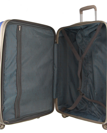Pierre Cardin Hardshell Cabin Luggage Bag Travel Carry On TSA 54cm (49L) - Ocean