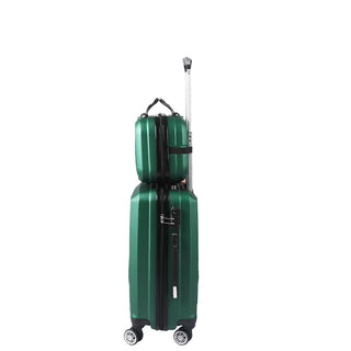Slimbridge 2pcs 20"Travel Luggage Set Green