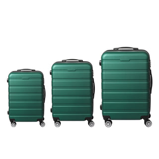 Slimbridge 3PC Luggage sets Suitcase Green