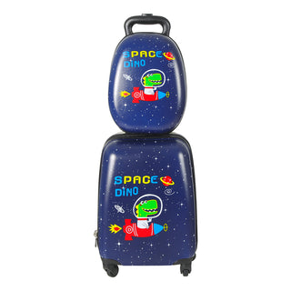 BoPeep 16''13'' 2PCS Kids Luggage Set Space Dino