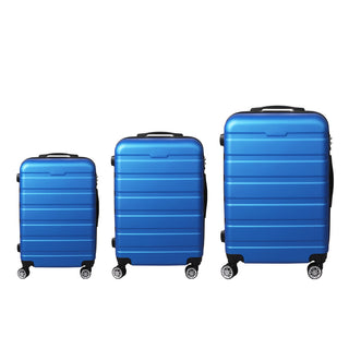 Slimbridge 3PC Luggage sets Suitcase Blue