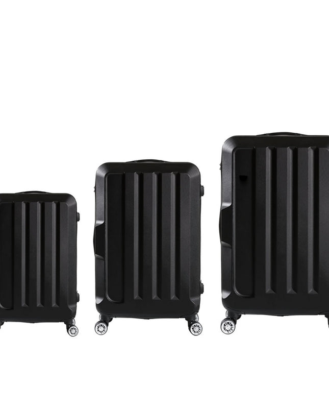 Slimbridge 20"24"28" 3PC Luggage Sets Black