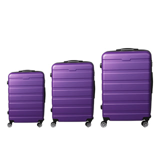 Slimbridge 3PC Luggage sets Suitcase Purple