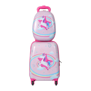 BoPeep 16''13'' 2PCS Kids Luggage Set Unicorn