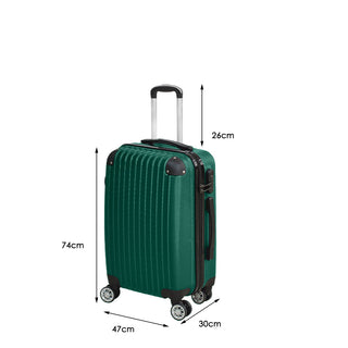Slimbridge 28" Travel Luggage Suitcase Green