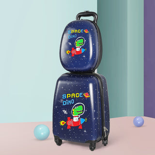 BoPeep 16''13'' 2PCS Kids Luggage Set Space Dino