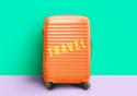 Orange Suitcases