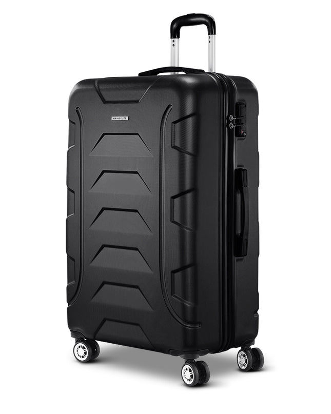 Wanderlite 28" 75cm Luggage Trolley Travel Suitcase Set TSA Hard Case Lightweight Strap