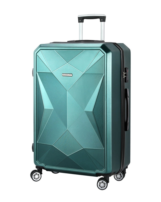 Wanderlite 28" 75cm Luggage Trolley Travel Suitcase Carry On Storage TSA Hardshell Atrovirens
