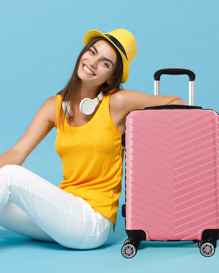 Slimbridge 20" Carry On Travel Luggage Rose 20 inch