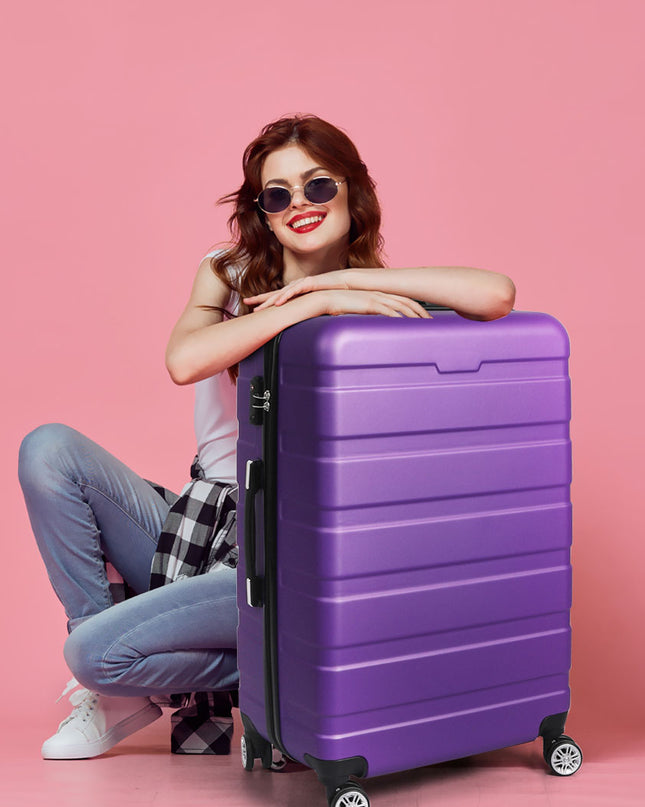 Slimbridge 28" Luggage Case Suitcase Purple 28 inch