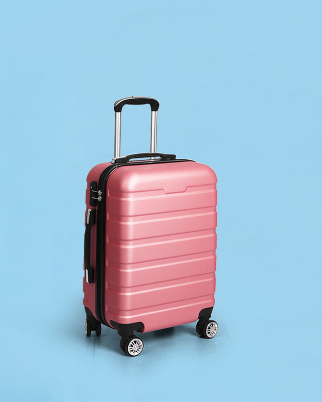 Slimbridge 20" Carry On Luggage Case Rose Gold 20 inch