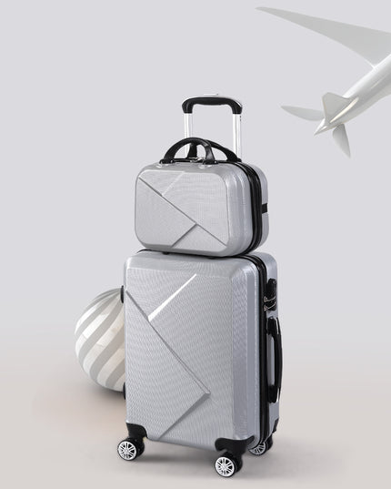 Slimbridge 2pcs 20"Travel Luggage Set Grey