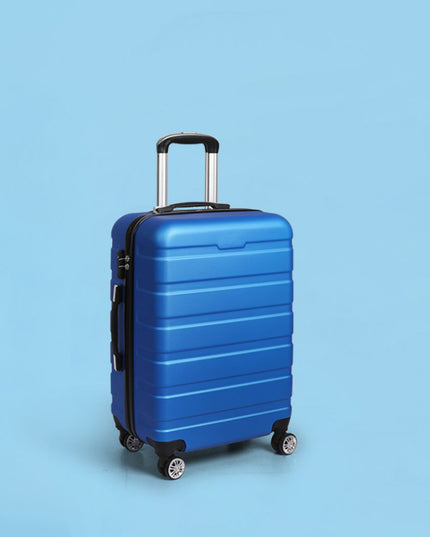 Slimbridge 20" Carry On Luggage Case Blue 20 inch