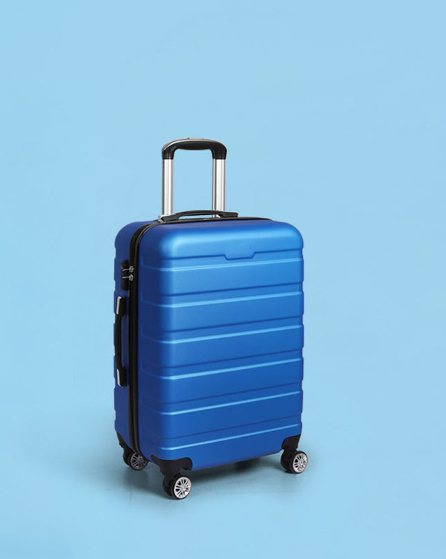 Slimbridge 20" Carry On Luggage Case Blue 20 inch