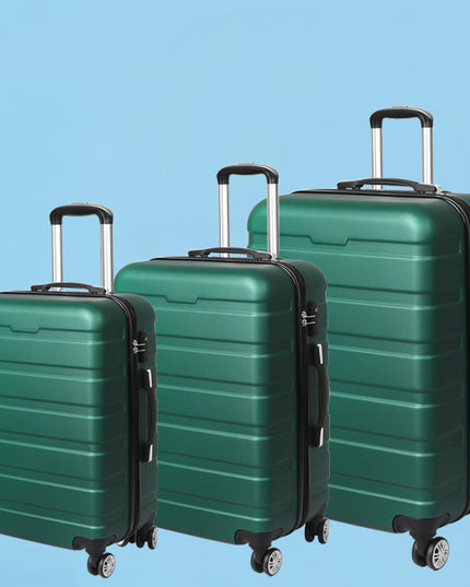 Slimbridge 3PC Luggage sets Suitcase Green