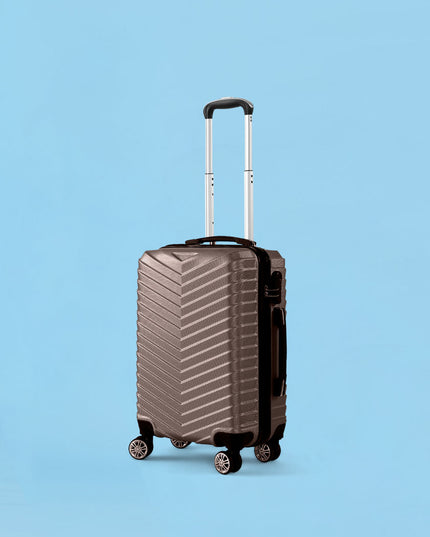 Slimbridge 20" Carry On Travel Luggage Coffee 20 inch