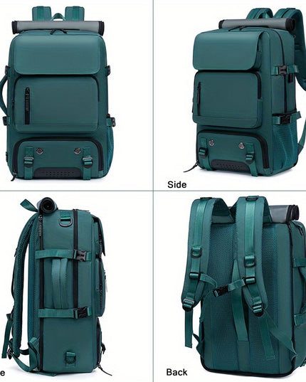 18.1-inch Easy-Travel Bag (46×30×16 cm): Four carrying modes in one bag, with independent shoe compartment and freely switchable hidden shoulder straps.(Army green）