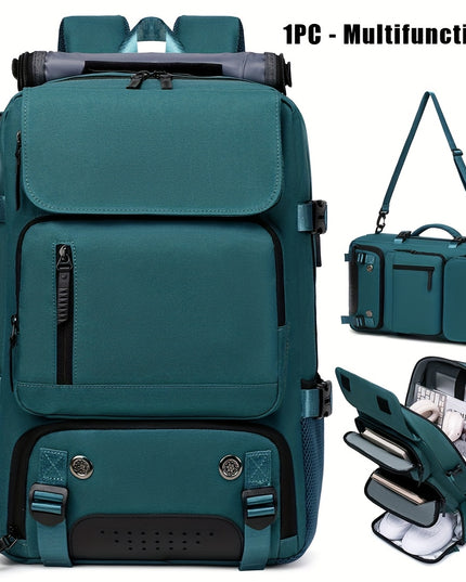 18.1-inch Easy-Travel Bag (46×30×16 cm): Four carrying modes in one bag, with independent shoe compartment and freely switchable hidden shoulder straps.(Army green）