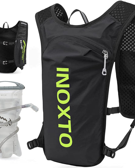 Ultra-Light Hydration Running Vest Backpack – 1.5L Water Capacity, Breathable Mesh Design for Cycling, Hiking & Marathon (Black) | Other Colors Available in Store