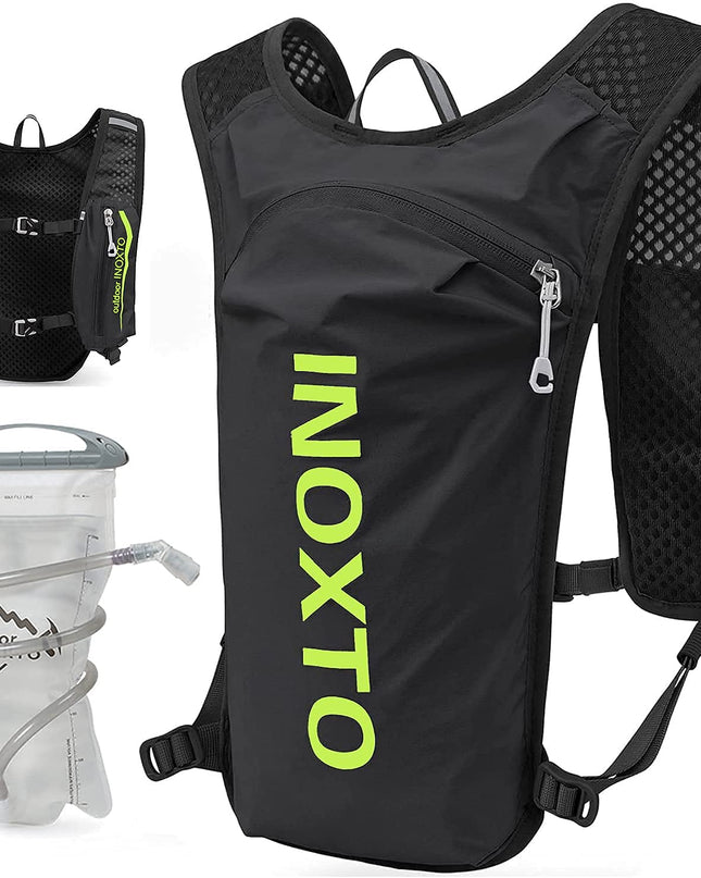 Ultra-Light Hydration Running Vest Backpack – 1.5L Water Capacity, Breathable Mesh Design for Cycling, Hiking & Marathon (Black) | Other Colors Available in Store