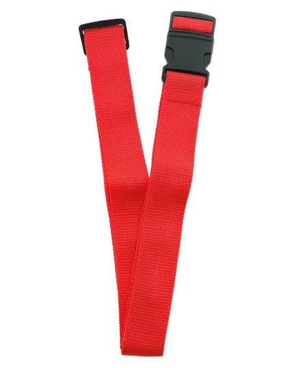 Red Luggage Straps 2-Pack with Metal Luggage Tags Adjustable Suitcase Strap Set