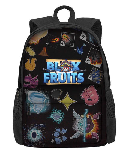 Roblox Blox Fruit Backpack Large Capacity Polyester School Bag for Children