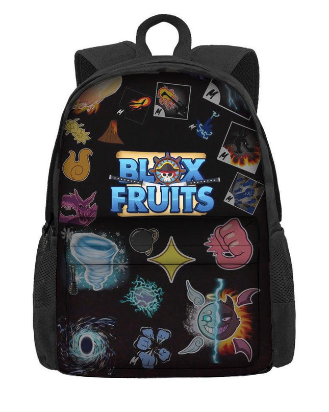 Roblox Blox Fruit Backpack Large Capacity Polyester School Bag for Children