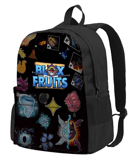 Roblox Blox Fruit Backpack Large Capacity Polyester School Bag for Children
