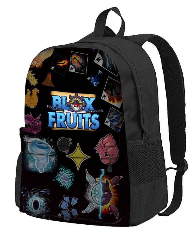 Roblox Blox Fruit Backpack Large Capacity Polyester School Bag for Children