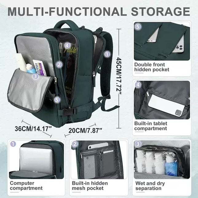 40x20x25 cm cabin bag backpack, ryanair cabin bag, cabin bag, travel backpack, laptop backpack for men and women-xindaren