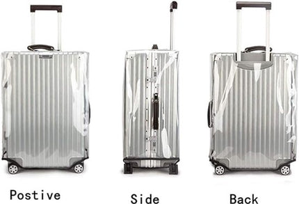 Luggage Cover - Transparent PVC Material - Waterproof and Scratch Resistant - Semi-transparent Luggage Cover - Suitable for Business Travel and Daily Use - 30