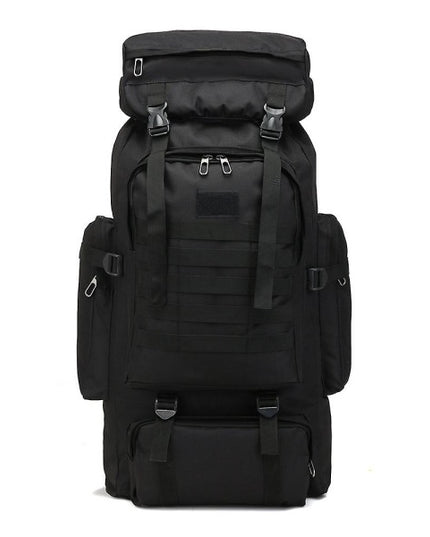 80L Military Tactical Backpack Waterproof Fishing Bag Multifunctional Bag for Adults Outdoor Sports Climbing Camping Black