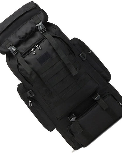 80L Military Tactical Backpack Waterproof Fishing Bag Multifunctional Bag for Adults Outdoor Sports Climbing Camping Black