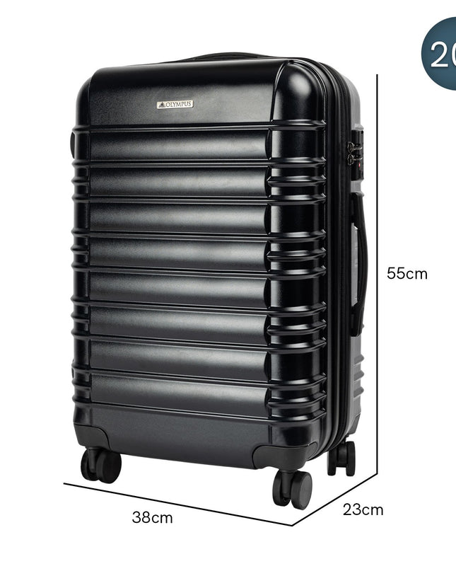 Olympus Noctis Suitcase 20in Hard Shell ABS+PC - Stygian Black