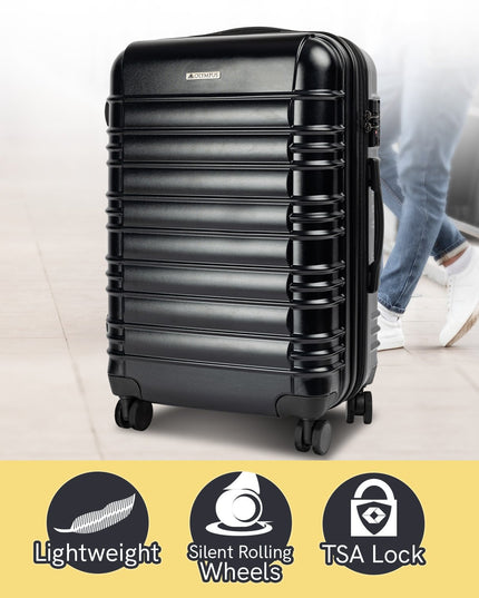 Olympus Noctis Suitcase 20in Hard Shell ABS+PC - Stygian Black