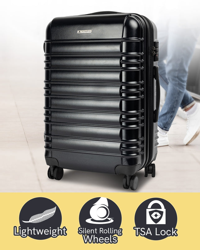 Olympus Noctis Suitcase 24in Hard Shell ABS+PC - Stygian Black