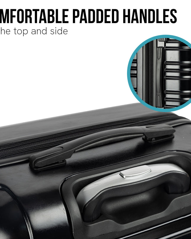 Olympus Noctis Suitcase 24in Hard Shell ABS+PC - Stygian Black