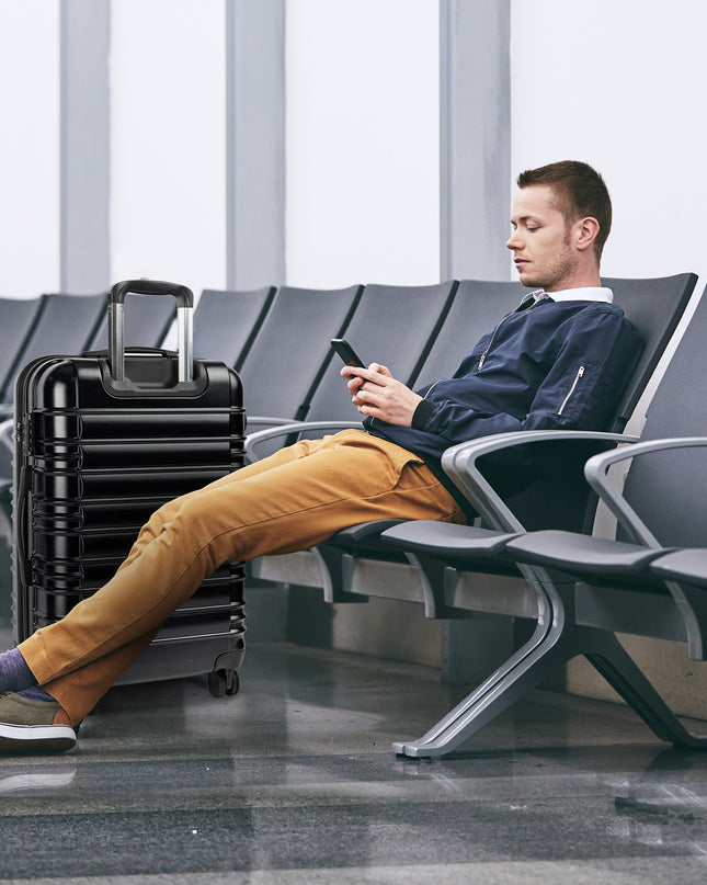 Olympus Noctis Suitcase 24in Hard Shell ABS+PC - Stygian Black