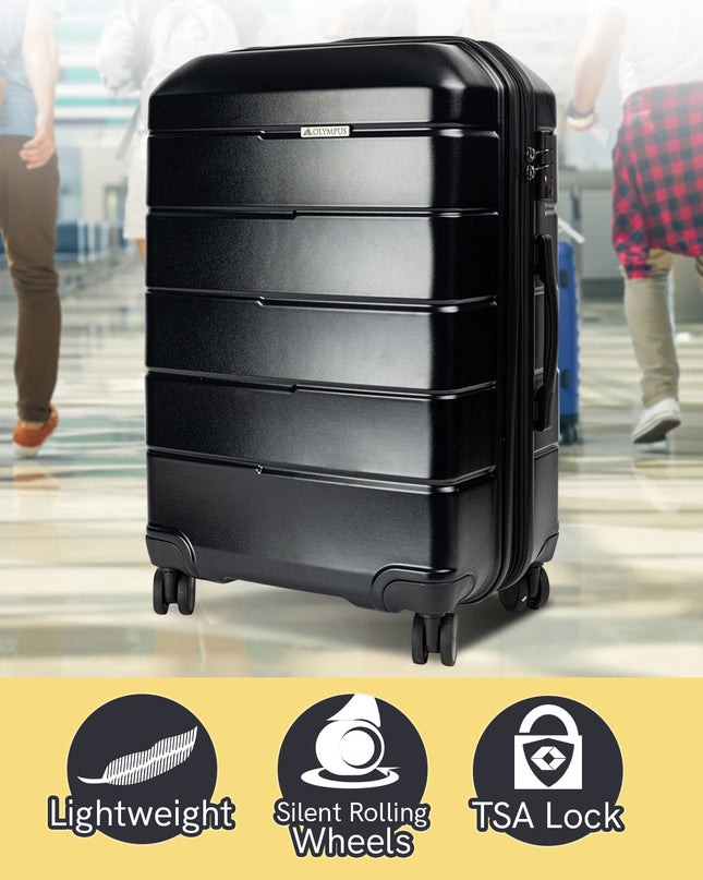 Olympus Artemis 20in Hard Shell Suitcase ABS+PC  Jet Black