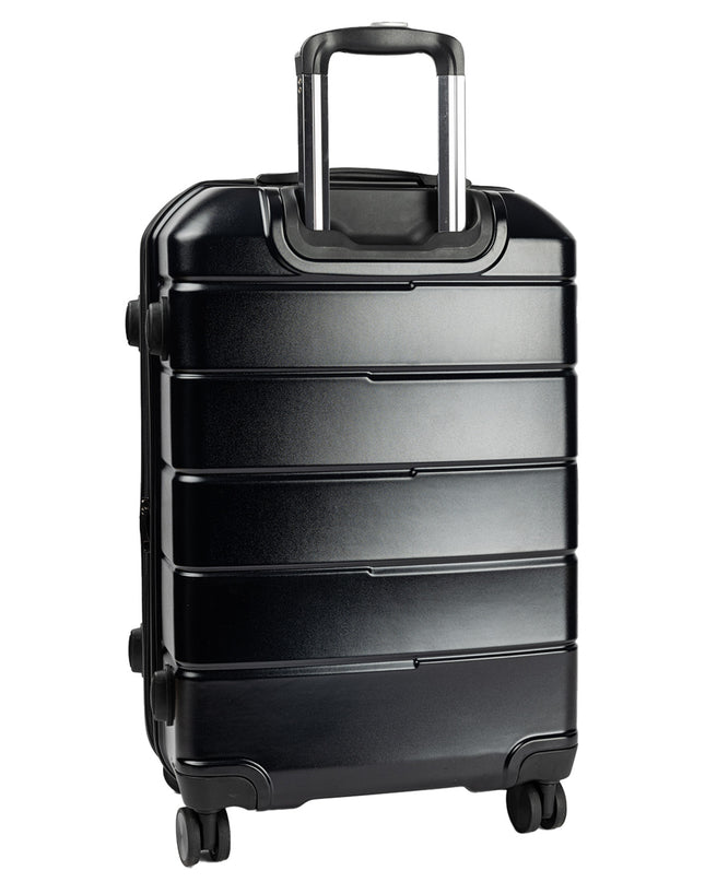Olympus 3PC Artemis Luggage Set Hard Shell Suitcase ABS+PC  Jet Black