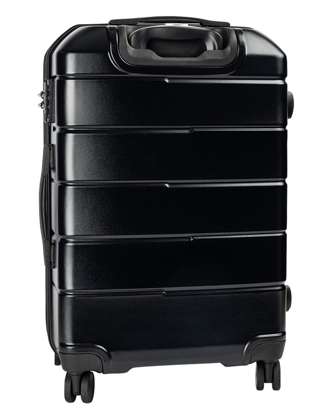 Olympus 3PC Artemis Luggage Set Hard Shell Suitcase ABS+PC  Jet Black