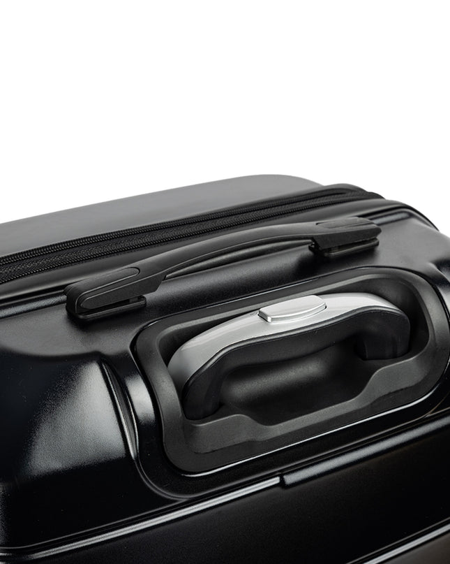 Olympus 3PC Artemis Luggage Set Hard Shell Suitcase ABS+PC  Jet Black