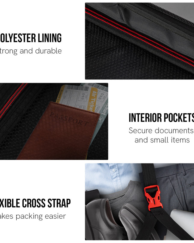 Olympus  Astra 20in Hard Shell Suitcase - Obsidian Black