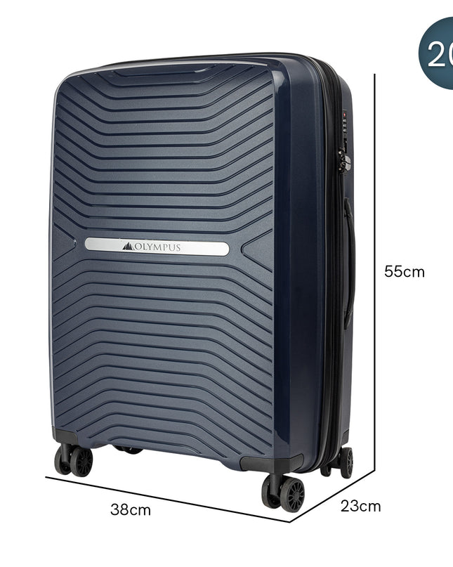 Olympus Astra 20in Lightweight Hard Shell Suitcase - Aegean Blue