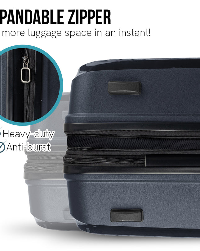 Olympus Astra 20in Lightweight Hard Shell Suitcase - Aegean Blue