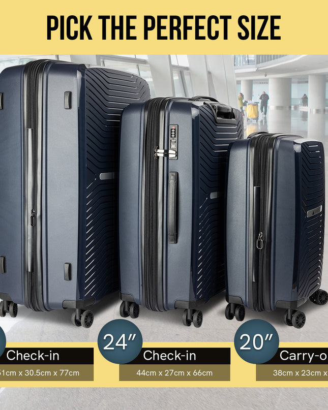 Olympus Astra 20in Lightweight Hard Shell Suitcase - Aegean Blue