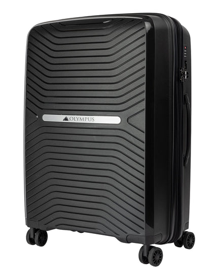 Olympus  Astra 24in Lightweight Hard Shell Suitcase - Obsidian Black